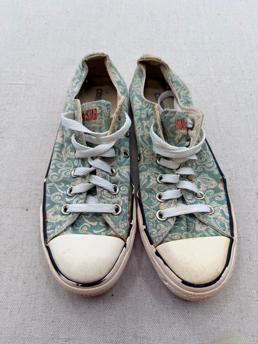 Converse Rococo Canvas High Top Sneakers with White Laces